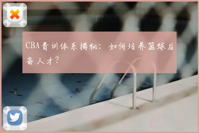 CBA青训体系揭秘:如何培养篮球后备人才?